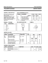 Datasheet BUK453-100A manufacturer Philips